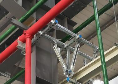 蔡甸该抗震支架的整体式支吊架结构协调性好
